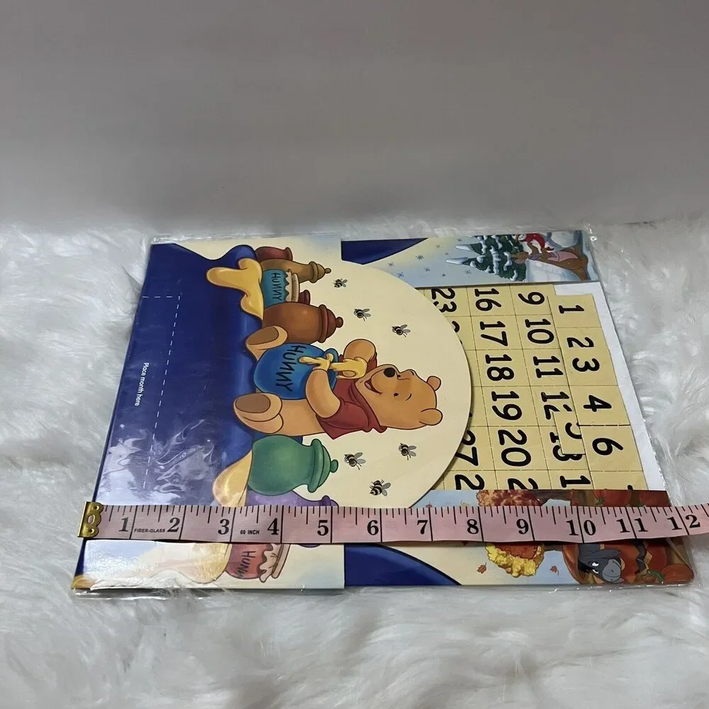 Disney Winnie the Pooh Perpetual Calendar Magnetic Cardboard Unopened NIP
